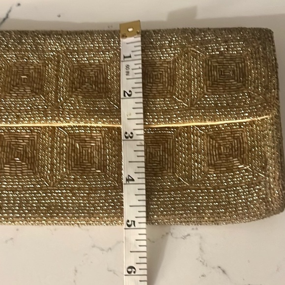 VTG,Vivant by Sarne', Exquisite Gold Beaded bag, Excellent condition - Picture 6 of 7